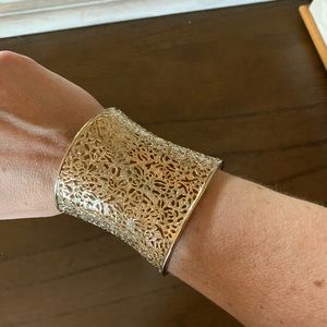 Kendra Scott Wide Gold Cuff Bracelet